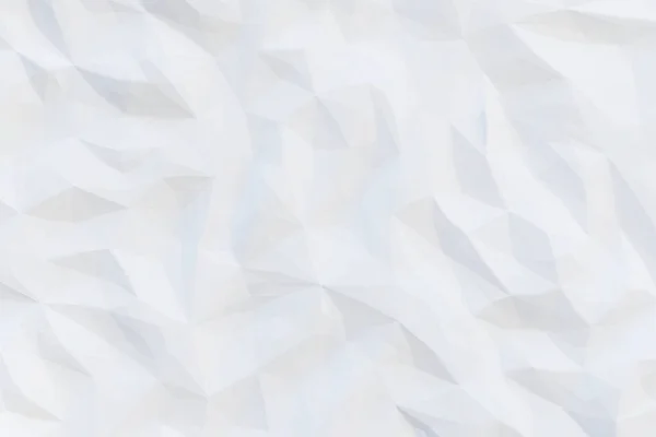 白い多角形の背景 折り目のついた紙で3Dレンダリングイラスト — ストック写真