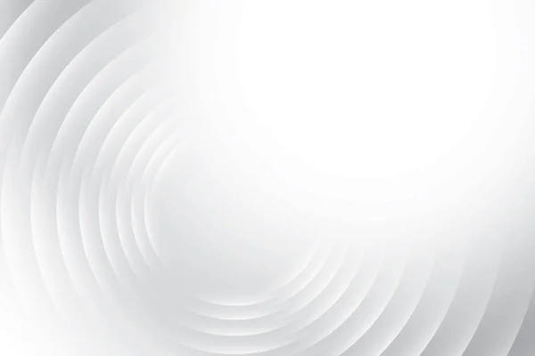 Soyut beyaz ve gri renk, geometrik yuvarlak şekilli modern tasarım çizgileri. Vektör illüstrasyonu.