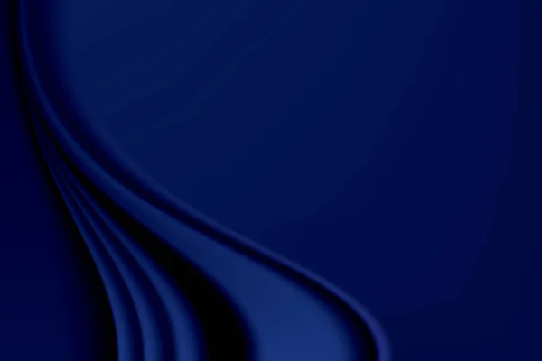 Meia Noite Azul Fundo Gradiente Abstrato Textura Cetim Ilustração Vetorial — Vetor de Stock