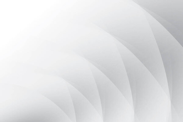 Abstract  white and gray color, modern design stripes background with geometric round shape. Vector illustration.