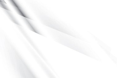 Soyut beyaz ve gri renkli, geometrik şekilli modern tasarım arka planı. Vektör illüstrasyonu.