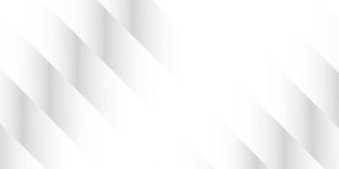 Soyut beyaz ve gri renkli, geometrik şekilli modern tasarım arka planı. Vektör illüstrasyonu.