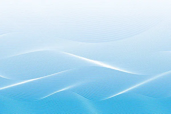 抽象白と青の色 幾何学的なラウンド形状 波状のパターンを持つ現代的なデザインのストライプの背景 ベクターイラスト — ストックベクタ