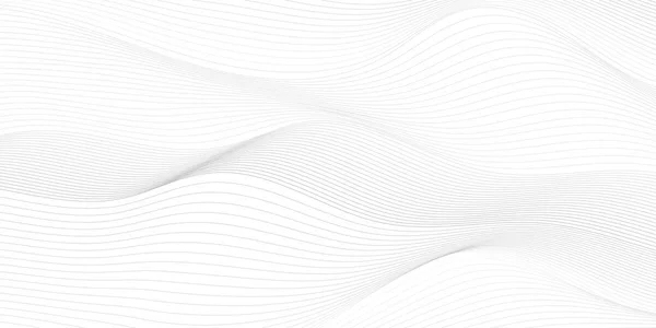Soyut beyaz ve gri renk, modern tasarım çizgileri geometrik yuvarlak şekilli arka plan, dalgalı desen. Vektör illüstrasyonu.