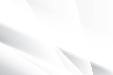 Soyut beyaz ve gri renkli, geometrik şekilli modern tasarım arka planı. Vektör illüstrasyonu.