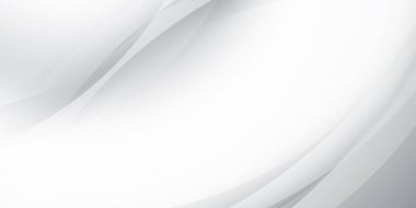 Soyut beyaz ve gri renk, geometrik yuvarlak şekilli modern tasarım çizgileri. Vektör illüstrasyonu.