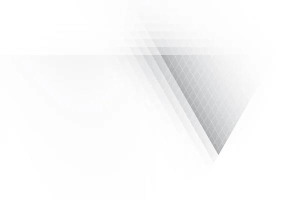 抽象白とグレーの色 幾何学的な三角形の形状を持つ現代的なデザインのストライプの背景 ベクターイラスト — ストックベクタ