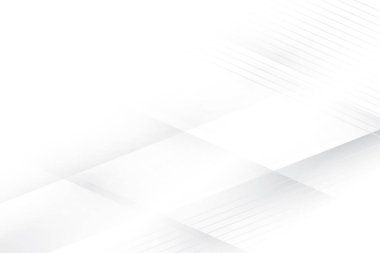 Dikdörtgen, eşkenar dörtgen şeklinde soyut geometrik beyaz ve gri arkaplan. Vektör illüstrasyonu.