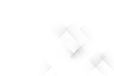 Soyut beyaz ve gri renk, geometrik dikdörtgen şekilli modern tasarım çizgileri. Vektör illüstrasyonu.