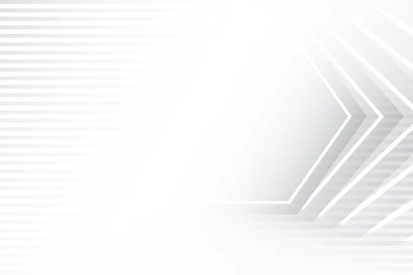 Soyut beyaz ve gri renk, modern tasarım çizgileri geometrik şekilli arka plan. Vektör illüstrasyonu.