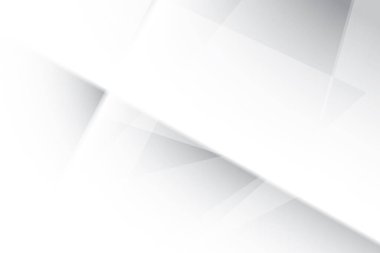 Soyut beyaz ve gri renk, modern tasarım çizgileri geometrik şekilli arka plan. Vektör illüstrasyonu.