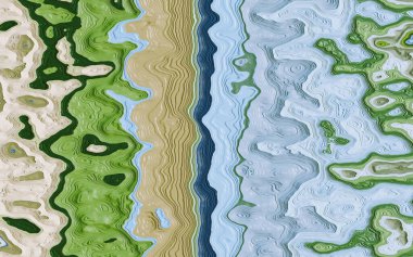 Renkli doku arkaplanına sahip 3B resimleme.