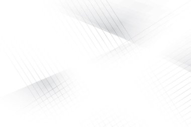 Soyut beyaz ve gri renk, modern tasarım çizgileri geometrik şekilli arka plan. Vektör illüstrasyonu.