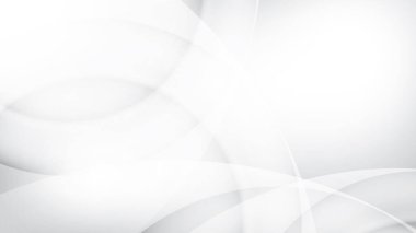 Geometrik yuvarlak şekilli soyut beyaz ve gri arkaplan. Vektör illüstrasyonu.