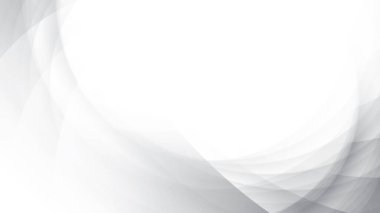 Geometrik yuvarlak şekilli soyut beyaz ve gri arkaplan. Vektör illüstrasyonu.