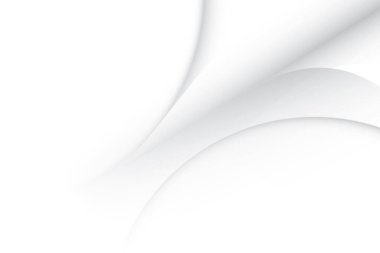 Geometrik yuvarlak şekilli soyut beyaz ve gri arkaplan. Vektör illüstrasyonu.