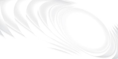 Geometrik yuvarlak şekilli soyut beyaz ve gri arkaplan. Vektör illüstrasyonu.