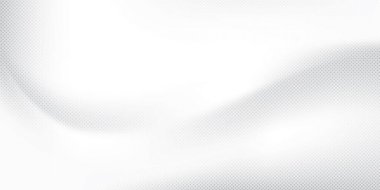 Soyut beyaz ve gri renk, yarım ton efektli modern tasarım gradyanı. Vektör illüstrasyonu.