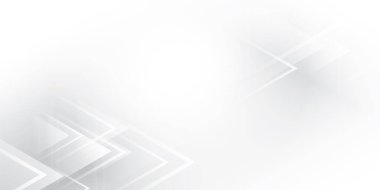 Soyut geometrik beyaz ve gri arkaplan, üçgen şekilli şekil. Vektör illüstrasyonu.