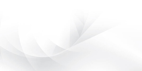 Abstract white and gray color background with geometric round shape. Vector illustration.
