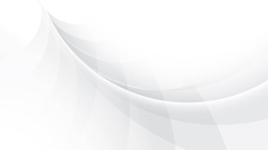 Geometrik yuvarlak şekilli soyut beyaz ve gri arkaplan. Vektör illüstrasyonu.