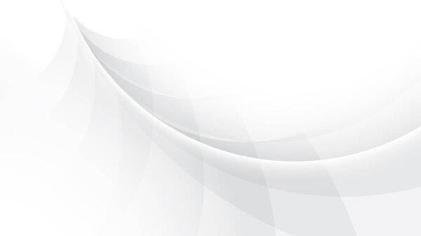Abstract white and gray color background with geometric round shape. Vector illustration.