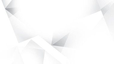 Soyut geometrik beyaz ve gri arkaplan. Vektör illüstrasyonu.