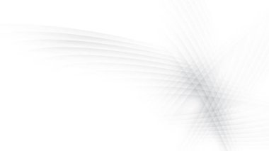 Soyut beyaz ve gri renk, modern tasarım çizgileri geometrik şekilli arka plan. Vektör illüstrasyonu.