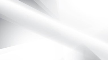 Soyut beyaz ve gri renk, modern tasarım çizgileri geometrik şekilli arka plan. Vektör illüstrasyonu.