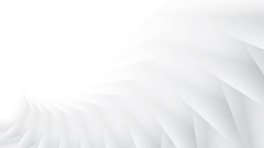 Soyut beyaz ve gri renk, modern tasarım çizgileri geometrik şekilli arka plan. Vektör illüstrasyonu.