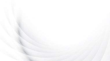 Soyut beyaz ve gri renk, geometrik yuvarlak şekilli modern tasarım çizgileri. Vektör illüstrasyonu.