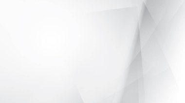 Soyut beyaz ve gri renk, modern tasarım çizgileri geometrik şekilli arka plan. Vektör illüstrasyonu.