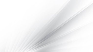 Soyut beyaz ve gri renk, modern tasarım çizgili arka plan düz çizgiler. Vektör illüstrasyonu.