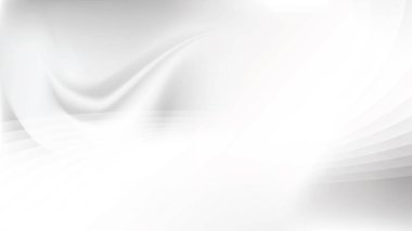 Soyut beyaz ve gri renk, geometrik yuvarlak şekilli modern tasarım çizgileri. Vektör illüstrasyonu.