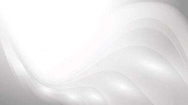 Soyut beyaz ve gri renk, geometrik yuvarlak şekilli modern tasarım çizgileri. Vektör illüstrasyonu.