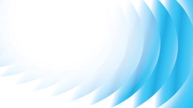 Yuvarlak şekilli soyut geometrik beyaz ve mavi arkaplan. Vektör illüstrasyonu.