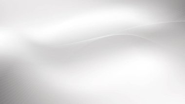 Soyut beyaz ve gri renk, modern tasarım çizgili arka plan eğri çizgileri, dalgalı desen. Vektör illüstrasyonu.