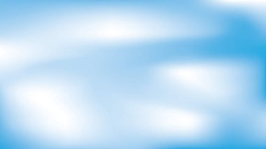 Soyut beyaz ve mavi renk gradyan arkaplan, bulut deseni. Vektör illüstrasyonu.