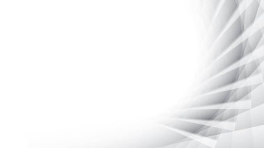 Soyut beyaz ve gri renk, eğri çizgileri olan modern tasarım çizgileri. Vektör illüstrasyonu.