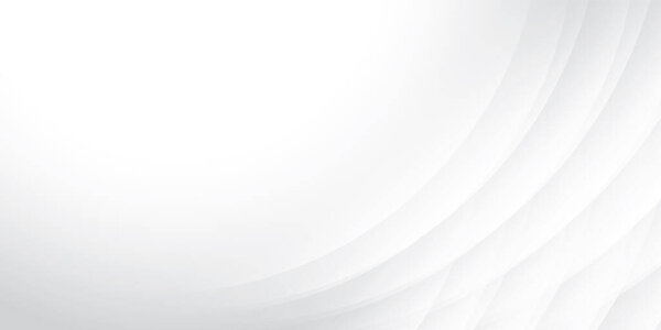 Abstract  white and gray color, modern design stripes background with curve lines. Vector illustration.