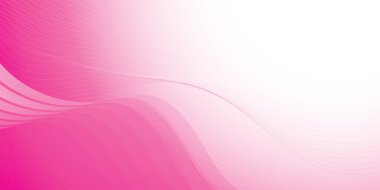 Soyut beyaz ve pembe renk, modern tasarım eğri çizgileri arka plan. Vektör illüstrasyonu.