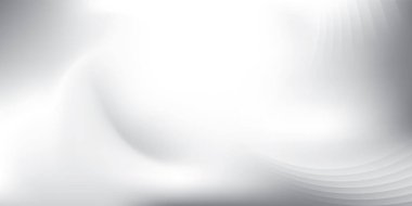 Soyut beyaz ve gri renk, geometrik yuvarlak şekilli modern tasarım çizgileri. Vektör illüstrasyonu.