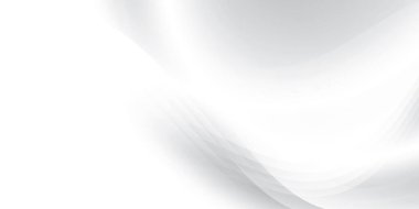 Soyut beyaz ve gri renk, eğri çizgileri olan modern tasarım çizgileri. Vektör illüstrasyonu.