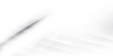 Soyut beyaz ve gri renk, modern tasarım çizgili arka plan düz çizgiler. Vektör illüstrasyonu.