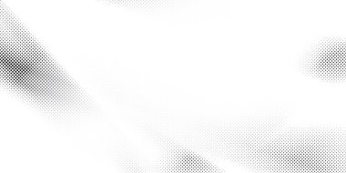 Soyut beyaz ve gri arkaplan, yarım ton efektli, nokta desenli. Vektör illüstrasyonu.