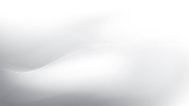 Soyut beyaz ve gri renk, modern tasarım çizgili arka plan eğri çizgileri, dalgalı desen. Vektör illüstrasyonu.