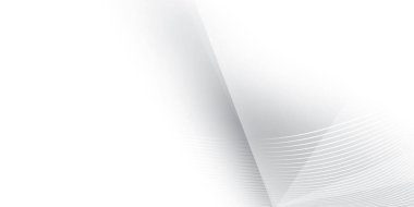 Soyut beyaz ve gri renkli, modern tasarım çizgili arka plan. Vektör illüstrasyonu.