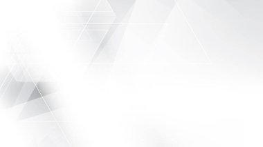 Soyut beyaz ve gri renk, modern tasarım çizgileri geometrik şekilli arka plan. Vektör illüstrasyonu.