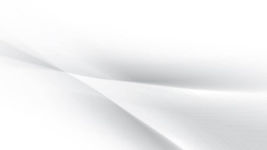 Soyut beyaz ve gri renk, eğri çizgileri olan modern tasarım çizgileri. Vektör illüstrasyonu.