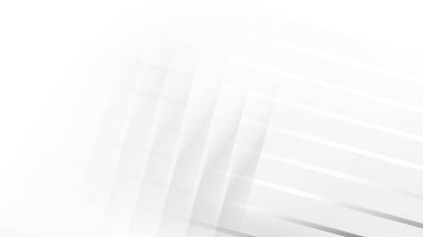 Soyut beyaz ve gri renk, modern tasarım çizgileri geometrik şekilli arka plan. Vektör illüstrasyonu.